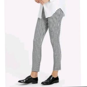 Theory Cropped Gingham Pants - Size 8